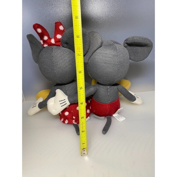 Disney Sweetheart Mickey & Minnie Mouse Collectible Sock Stuffed Animal Plush - Picture 4 of 15